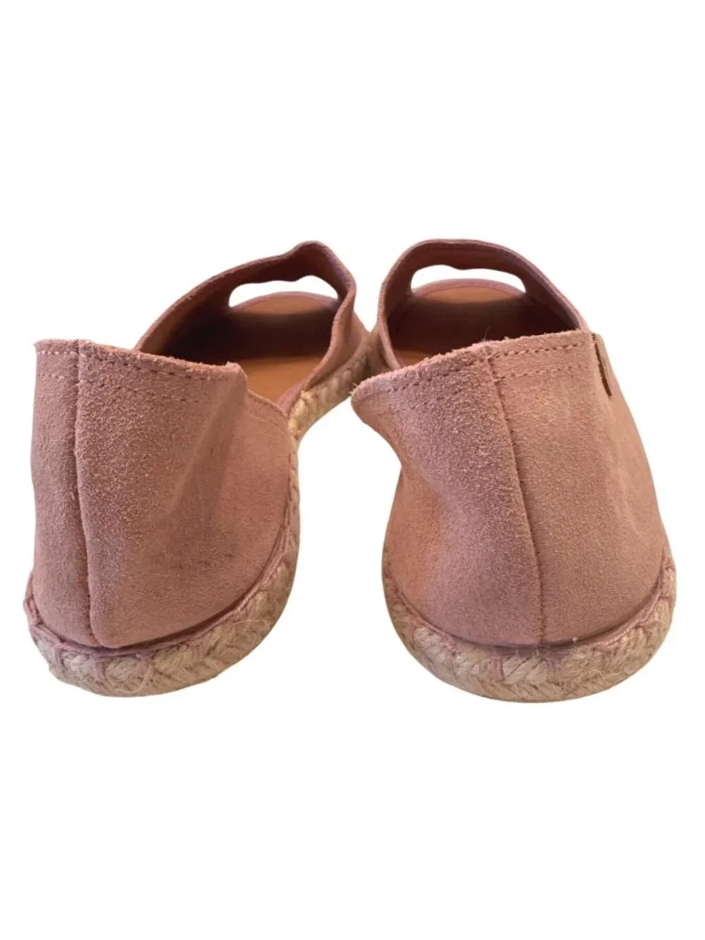Verbenas Spain Cruz Suede Espadrille Size 40 Leather Open Toe NWOB US